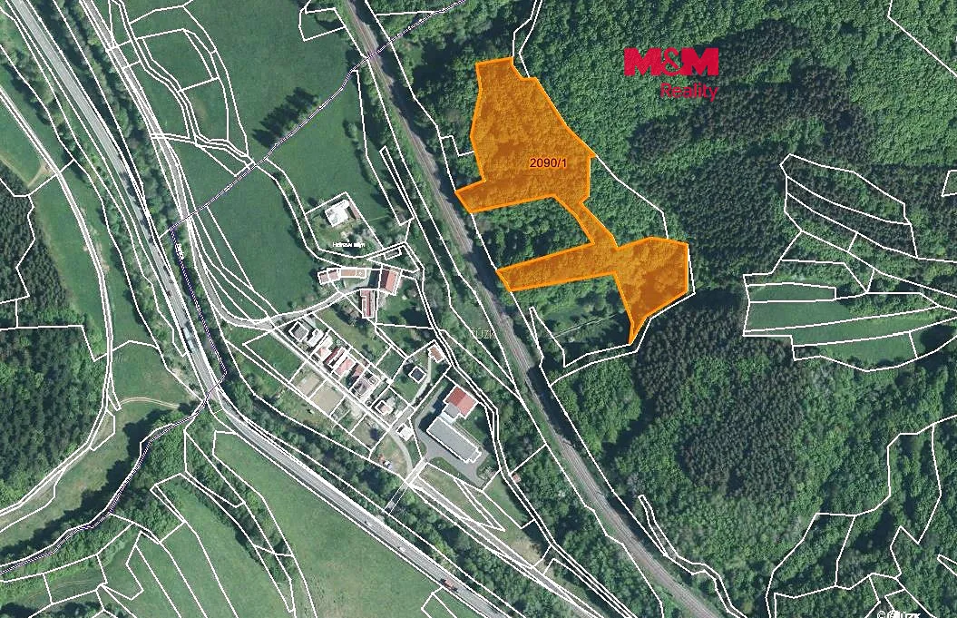 Prodej lesa 11283 m²